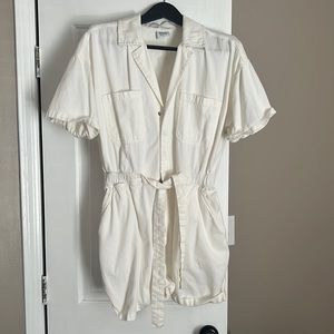 White short sleeve romper from Urban Outfitters